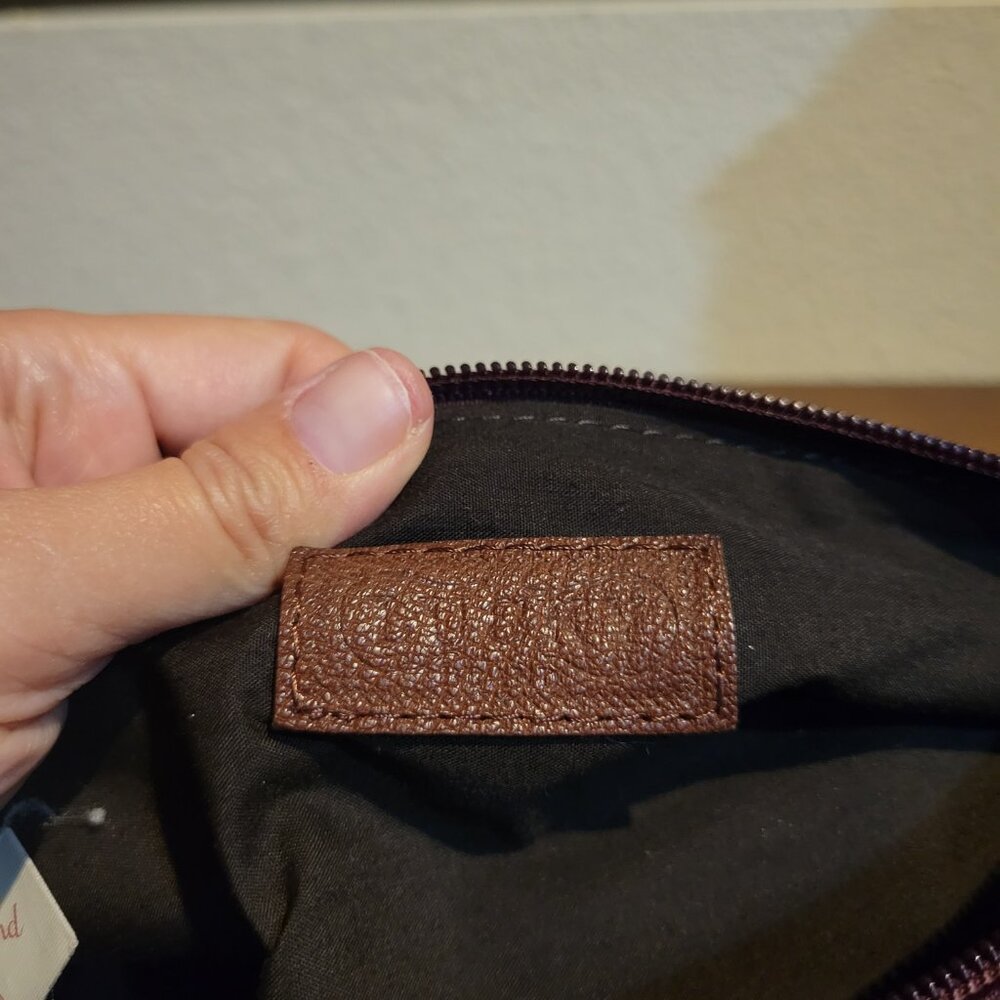 EUC Lucky Brand Velvet Purple Cosmetic Case or Pencil Case - Picture 9 of 10
